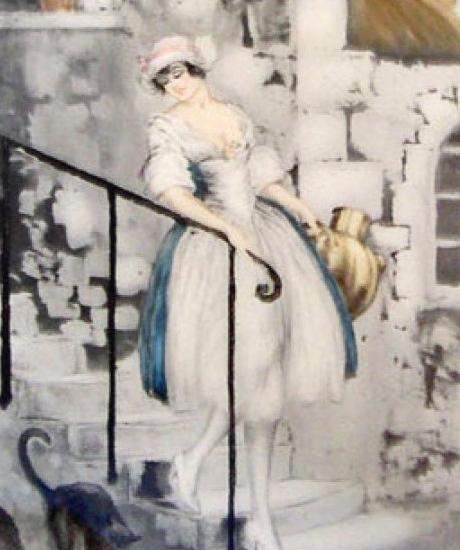 ルイ・イカールの絵画作品　タイトルは、ミルクメイド